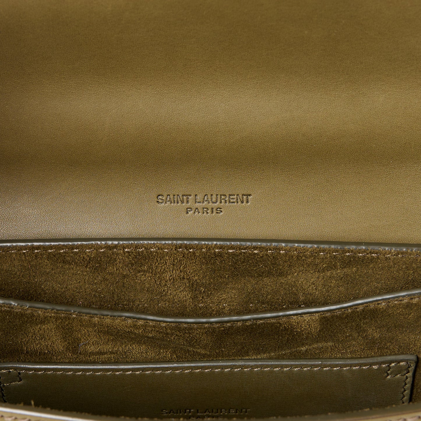Smooth Calfskin Classic Monogram Small Kaia Satchel Green