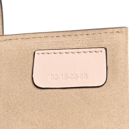 Chloe Calfskin Crocodile Embossed Small Faye Shoulder Bag Cement Pink 7 of 10