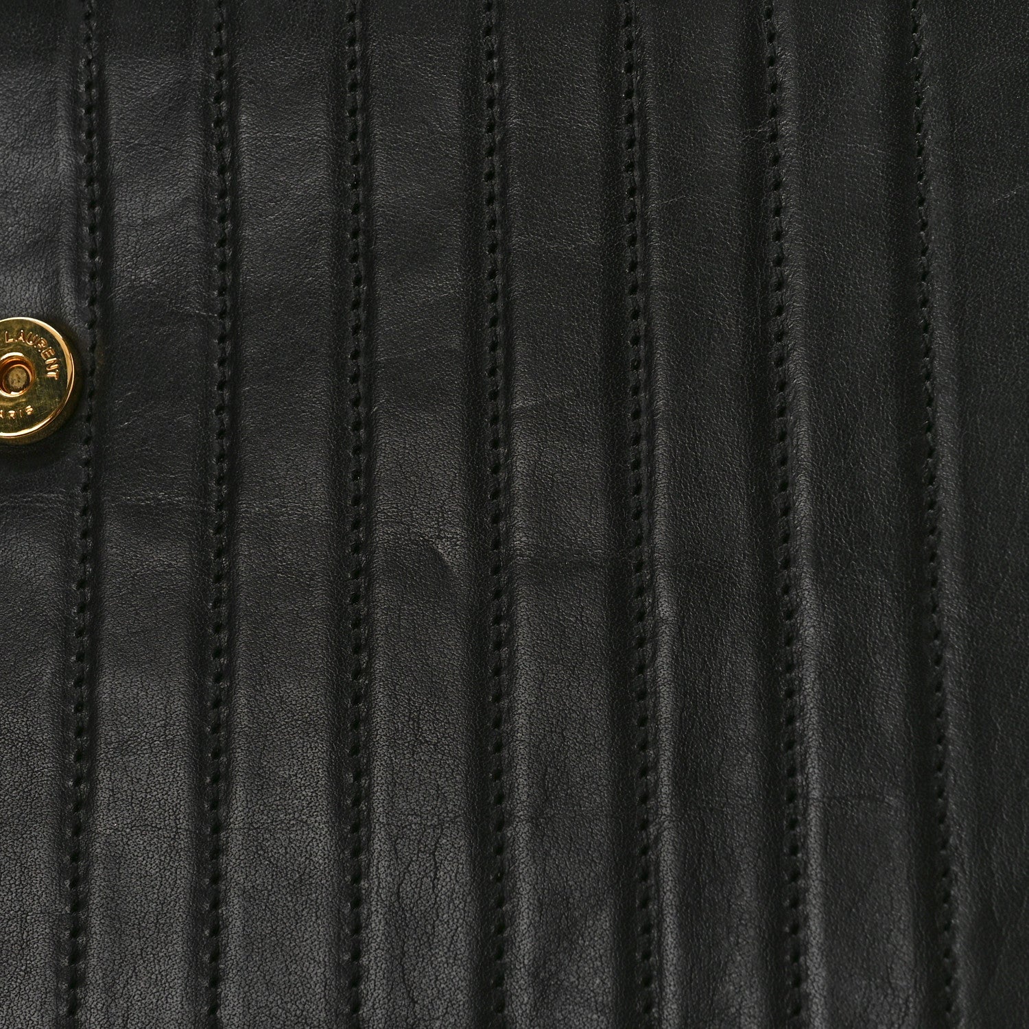 Saint Laurent Calfskin Matelasse Victoire Chain Wallet Black 10 of 10