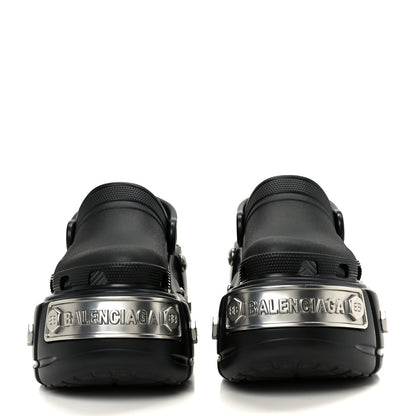 Balenciaga X CROCS Rubber Hardcroc Platform Sandals 36 Black 3 of 10