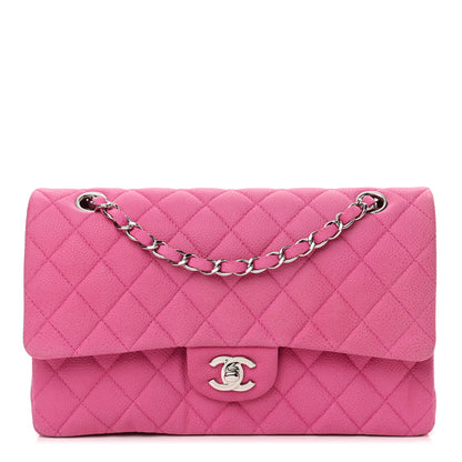 Chanel Iridescent Caviar Quilted Medium Double Flap Pink 1 of 14