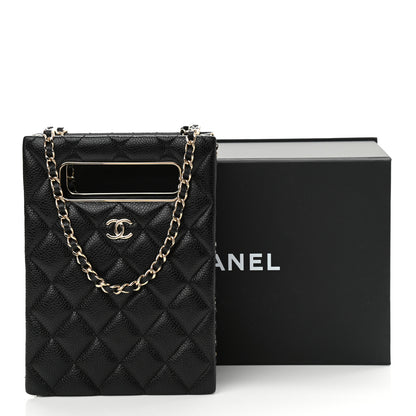 Chanel Caviar Quilted Evening Box Bag Black 11 of 11