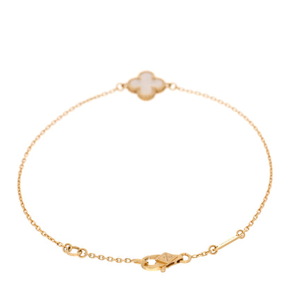 Van Cleef & Arpels 18K Yellow Gold Mother of Pearl Sweet Alhambra Bracelet 2 of 5