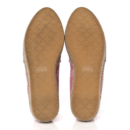 Gucci Guccissima Signature Espadrilles 37 Rose Baby Candy 5 of 8