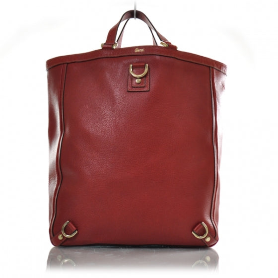 Gucci Leather Abbey Tote Red 1 of 2