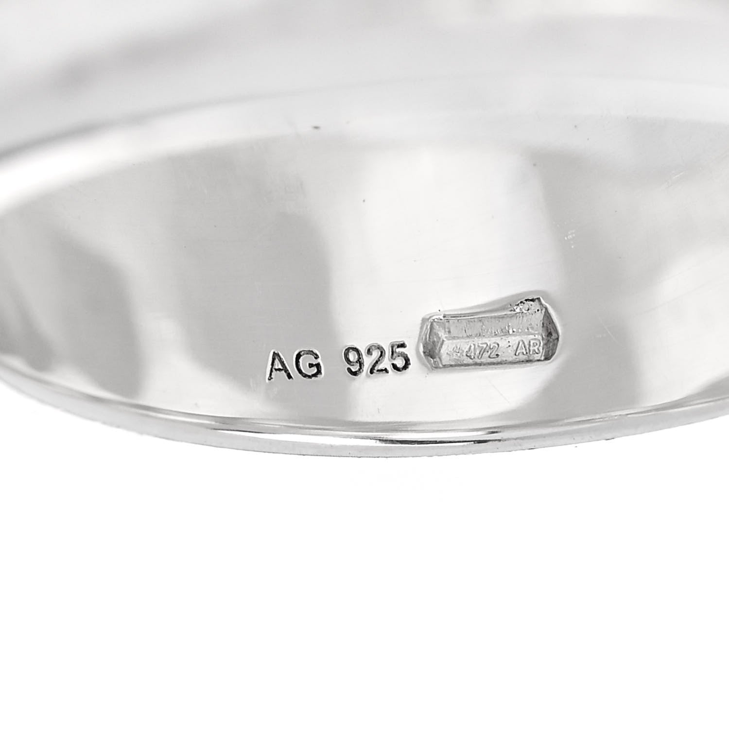 Gucci Sterling Silver Bamboo Ring 51 5.75 6 of 6