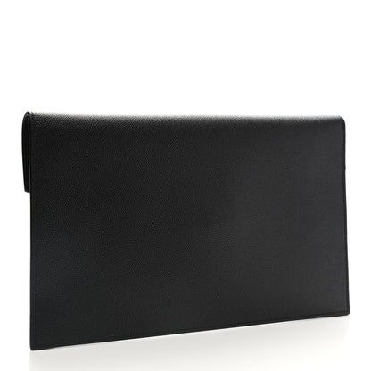 Saint Laurent Grain De Poudre Uptown Pouch Black 3 of 7