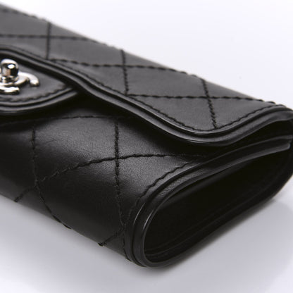 Chanel Calfskin Stitched Clutch Flap Black 7 of 14