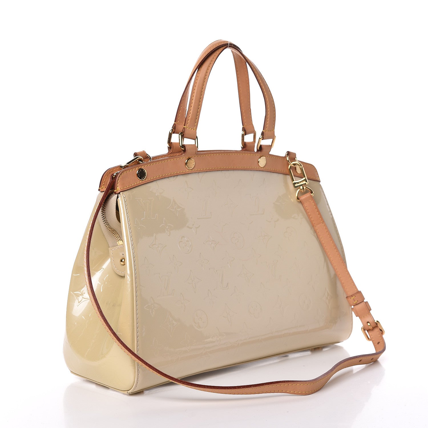 Louis Vuitton Vernis Brea MM Blanc Corail 3 of 14