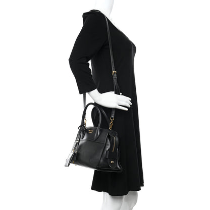 Prada Saffiano City Calfskin Small Esplanade Tote Black 3 of 27