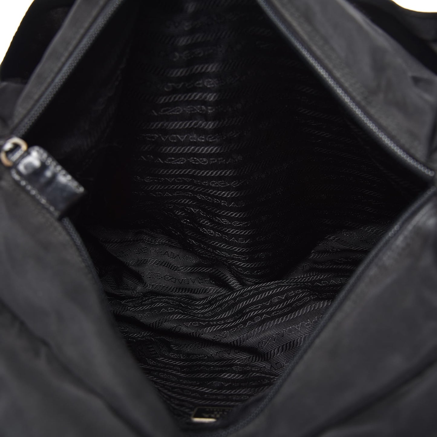 Tessuto Nylon Messenger Bag Black