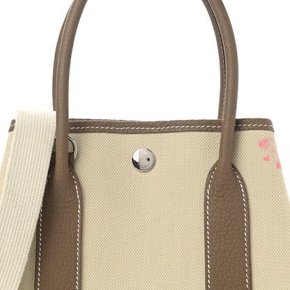 Hermes Toile H Negonda Garden File 28 Etoupe 8 of 16