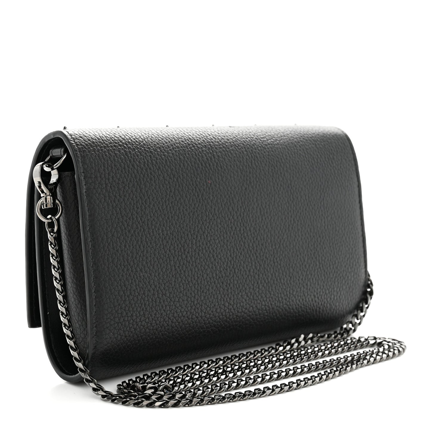 Calfskin Spikes Loubinthesky Paloma Wallet on Chain Rocket