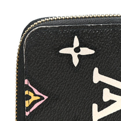 Louis Vuitton Monogram Giant Wild At Heart Zippy Wallet Black 10 of 12