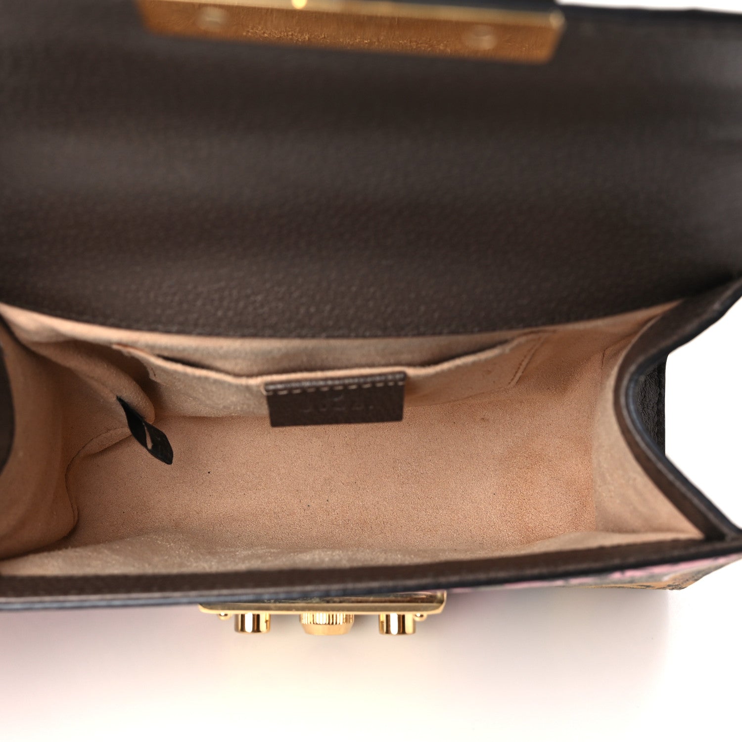 Gucci GG Supreme Monogram Bengal Small Padlock Shoulder Bag Beige Pink 5 of 9