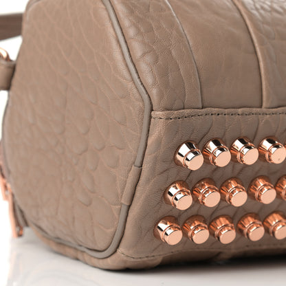 Alexander Wang Pebbled Lambskin Mini Rockie Latte Rose Gold Hardware 8 of 9