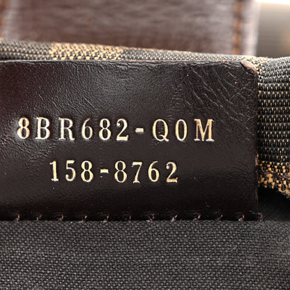 Fendi Zucca Vitello Artic Small Clasp Top Hobo Bag Tobacco Castagna 7 of 13