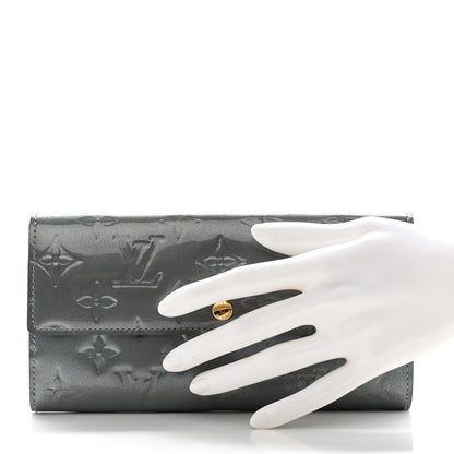 Louis Vuitton Vernis Sarah Wallet Givre 2 of 10