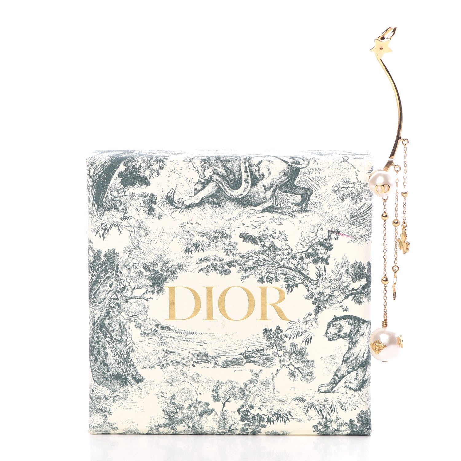 Christian Dior Pearl Shiny-D Earring Gold 5 of 5