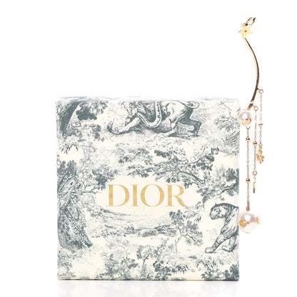 Christian Dior Pearl Shiny-D Earring Gold 5 of 5