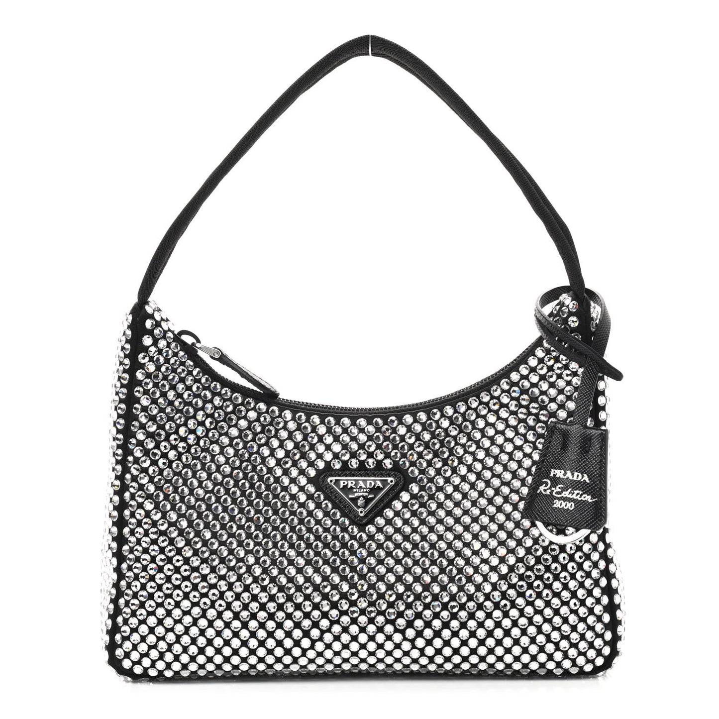Satin Crystal Mini Re-Edition 2000 Bag Cristal