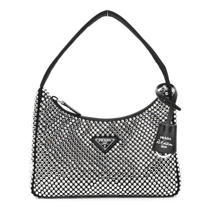 Prada Satin Crystal Mini Re-Edition 2000 Bag Cristal 1 of 9