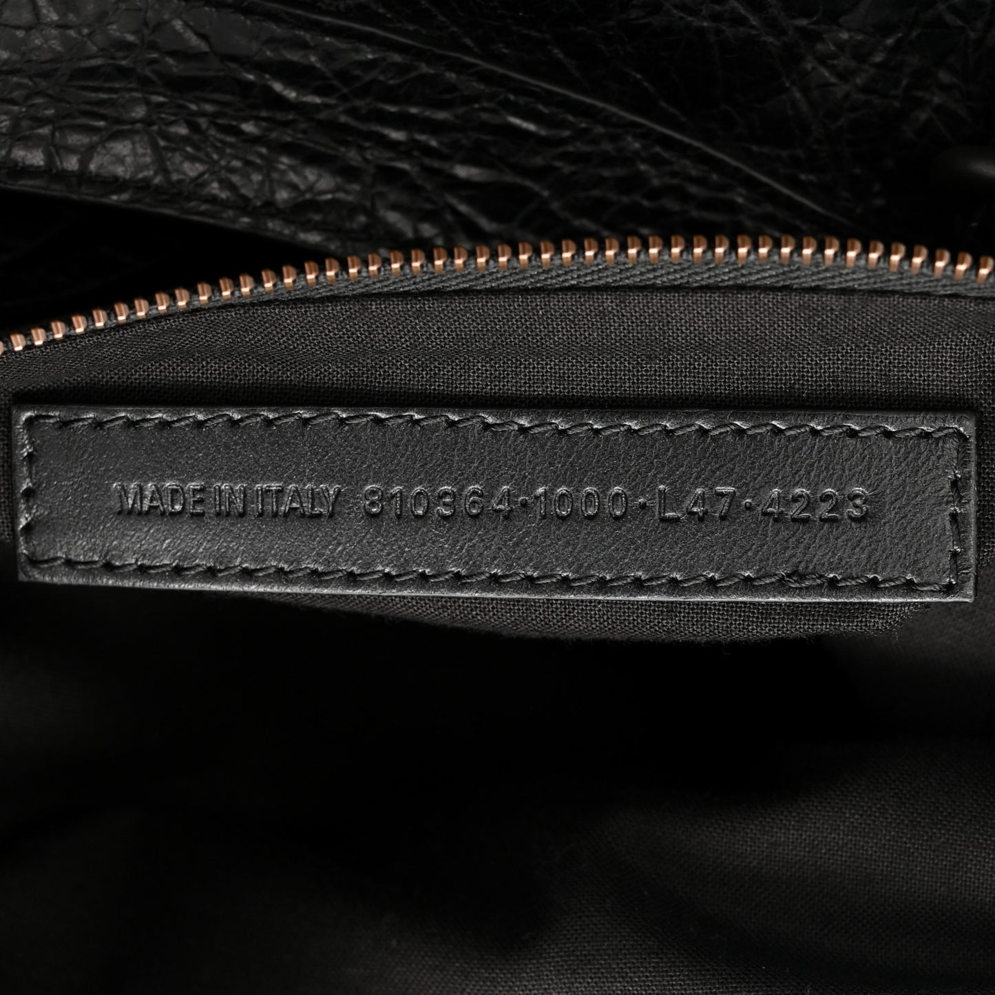 Arena Lambskin Brass Hardware Le City Travel Bag Black