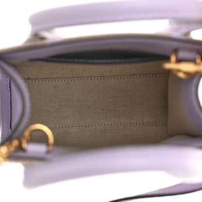 Gucci Monogram Jumbo GG Textured Dollar Calfskin Mini Tote Bag Beige Lapis 5 of 9