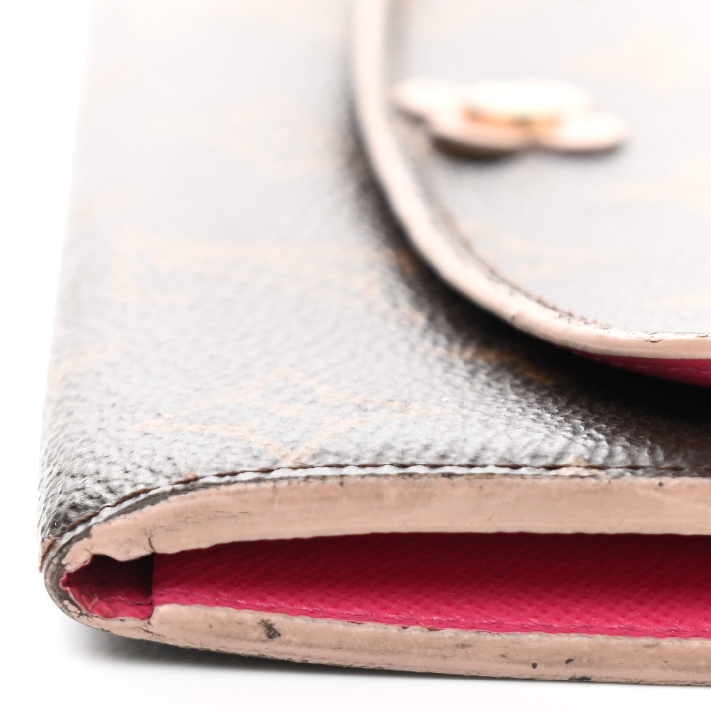 Monogram Bloom Flower Emilie Wallet Fuchsia