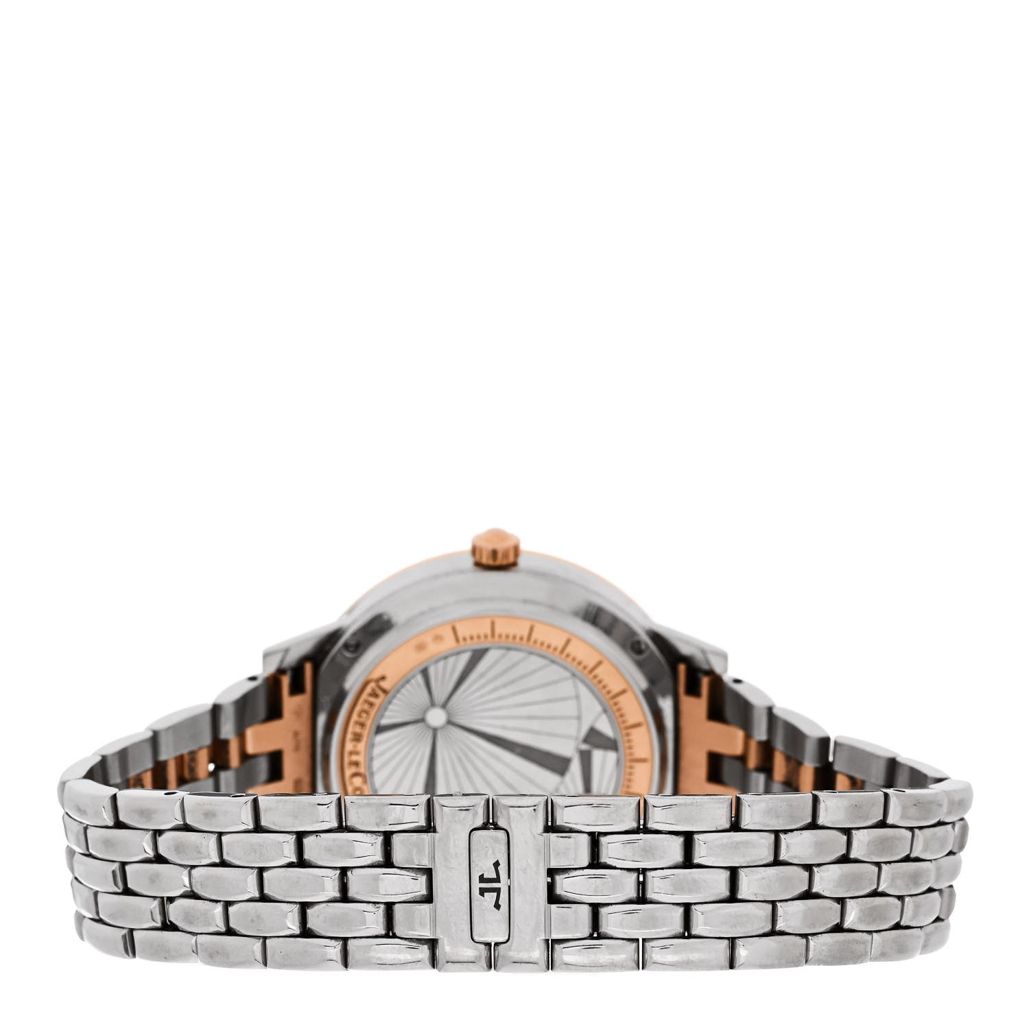 Jaeger-LeCoultre Stainless Steel 18K Rose Gold Alligator Diamond Bezel 34mm Rendez-Vous Quartz Watch 344.D.68 3 of 4