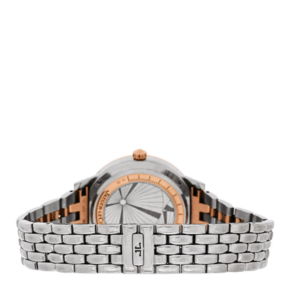 Jaeger-LeCoultre Stainless Steel 18K Rose Gold Alligator Diamond Bezel 34mm Rendez-Vous Quartz Watch 344.D.68 3 of 4