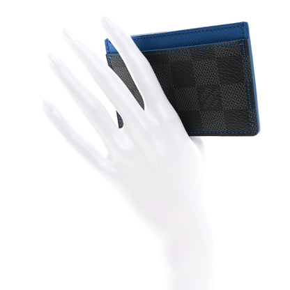 Louis Vuitton Damier Graphite Card Holder Blue 2 of 7