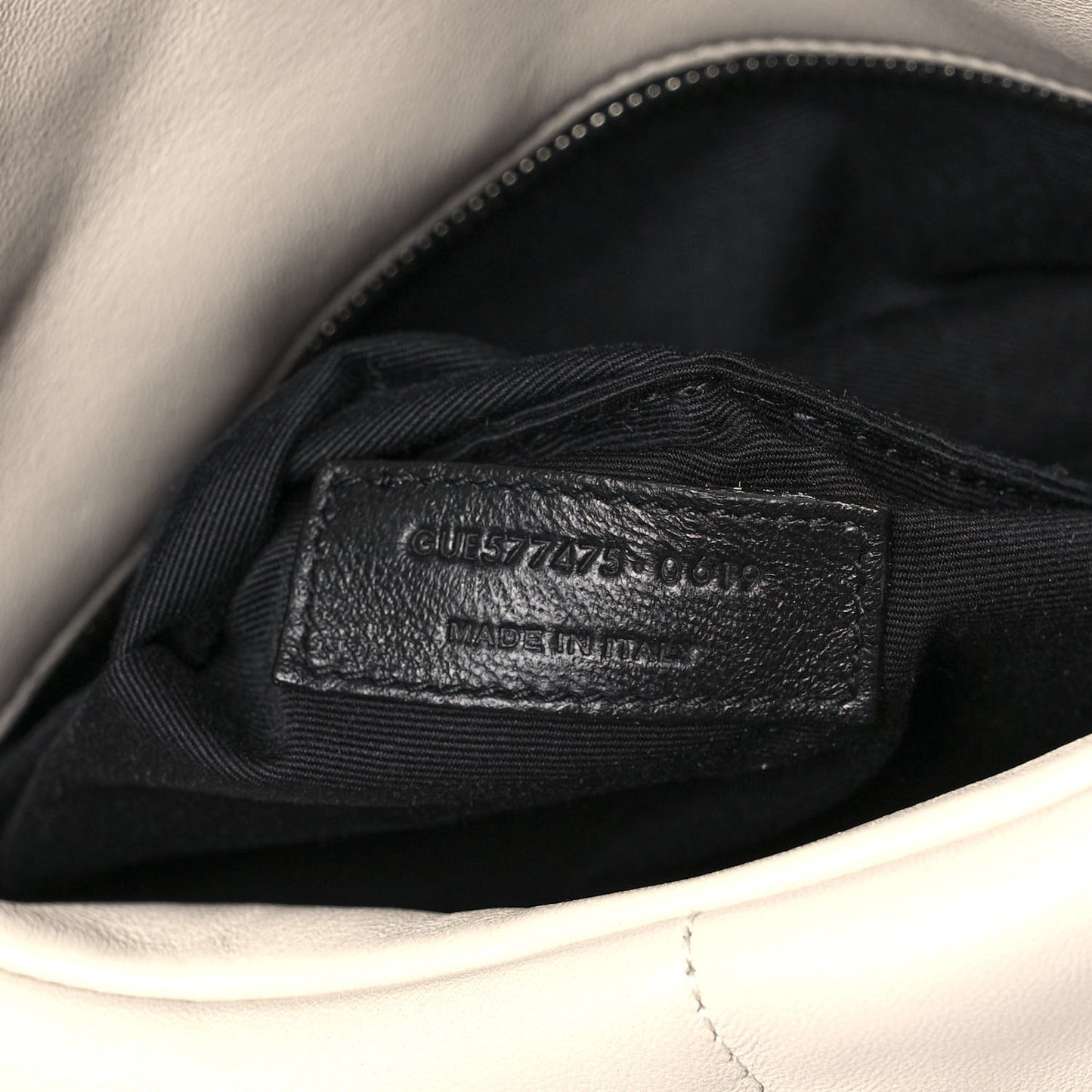 Lambskin Quilted Medium Loulou Puffer Monogram Chain Satchel Crema Soft
