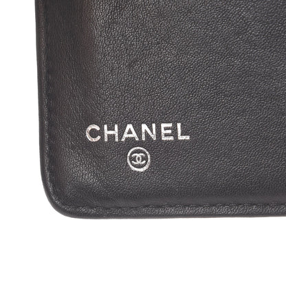Chanel Patent Quilted Brilliant Zipped Pocket Wallet Black 6 of 9