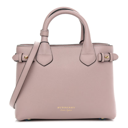 Burberry Grainy Calfskin House Check Small Banner Tote Pale Orchid 1 of 8