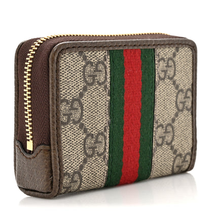 Gucci GG Supreme Monogram Web Ophidia Playing Card Case Beige New Acero 4 of 9