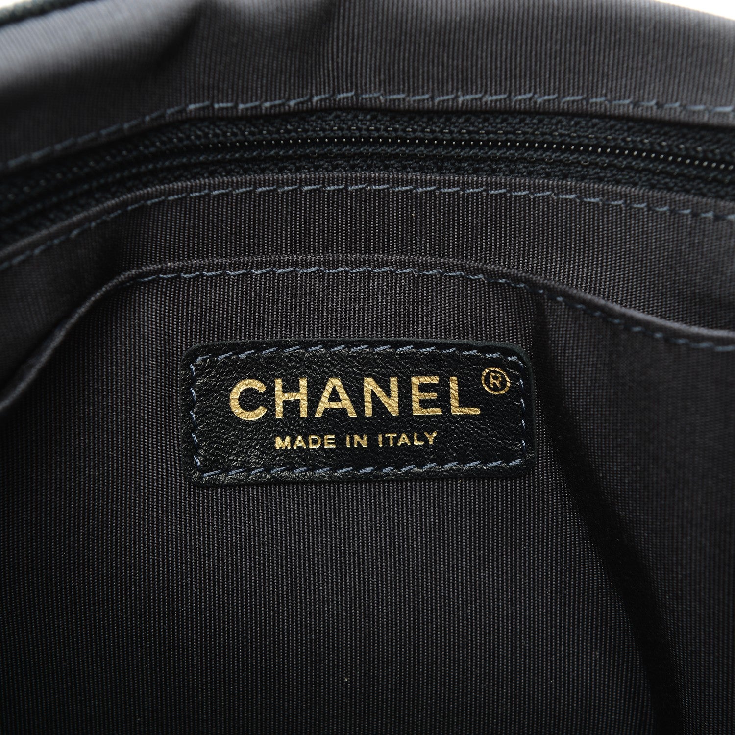 Chanel Washed Denim Quilted Large Urban Spirit Backpack Dark Blue 6 of 7