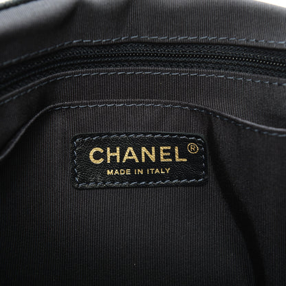 Chanel Washed Denim Quilted Large Urban Spirit Backpack Dark Blue 6 of 7
