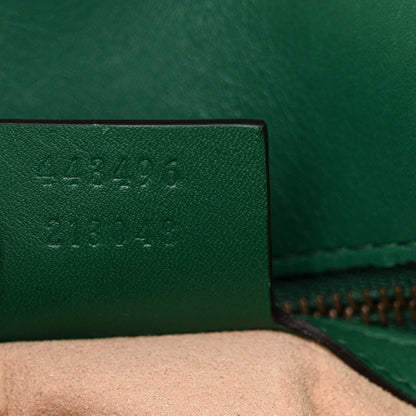 Gucci Calfskin Matelasse Medium GG Marmont Shoulder Bag Emerald Green 7 of 18