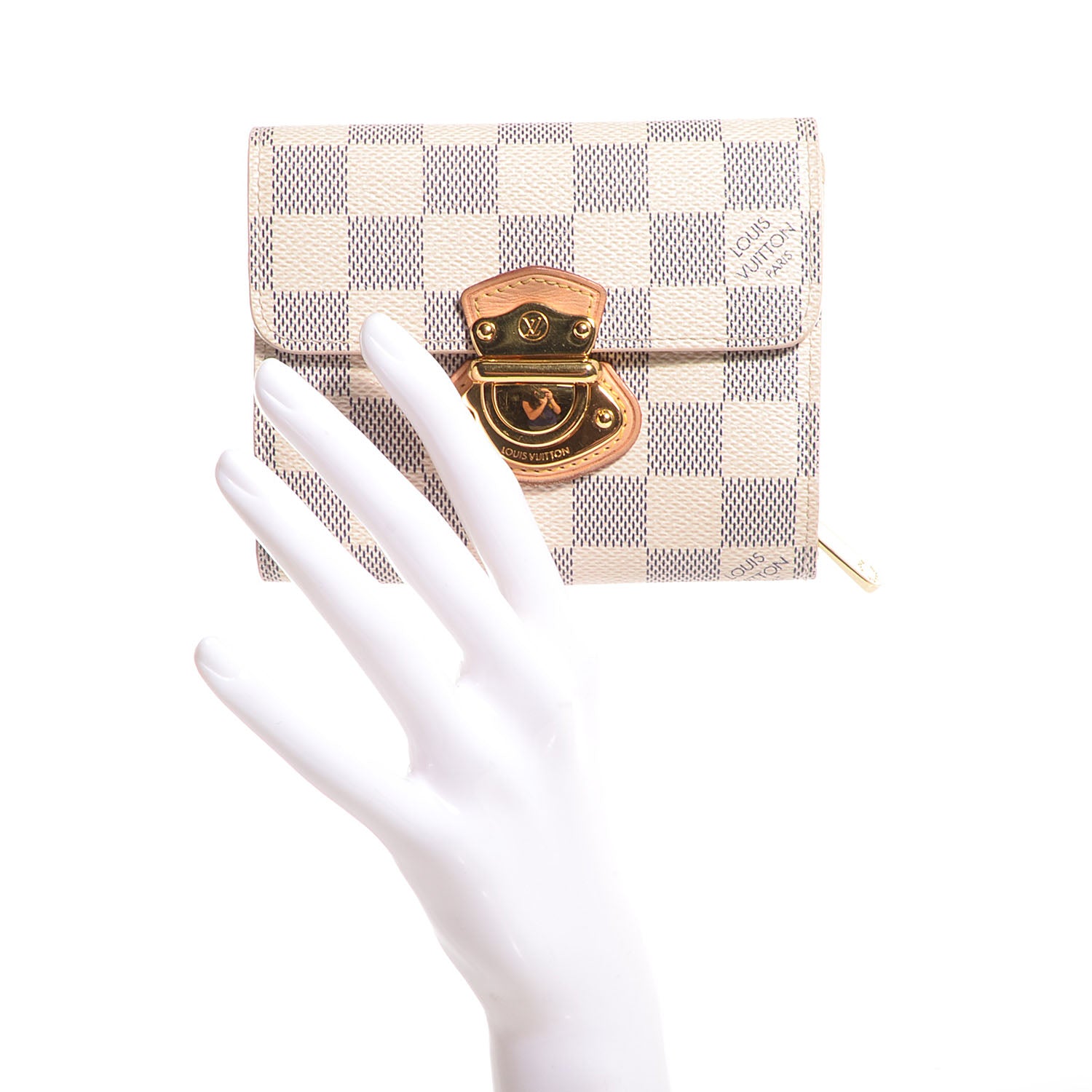 Louis Vuitton Damier Azur Joey Wallet 2 of 8