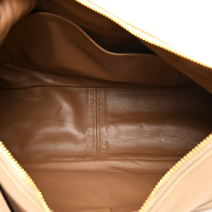 Prada Soft Calfskin Large Aimée Shoulder Bag Travertine 5 of 10