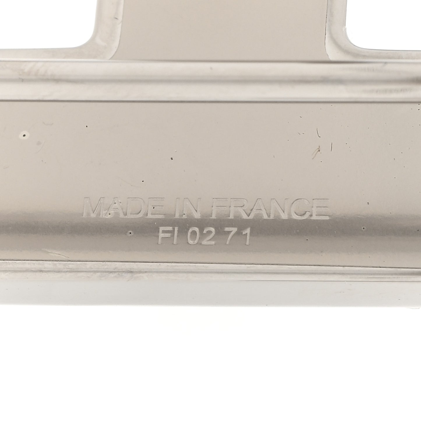 Lacquered Quizz H Belt Buckle