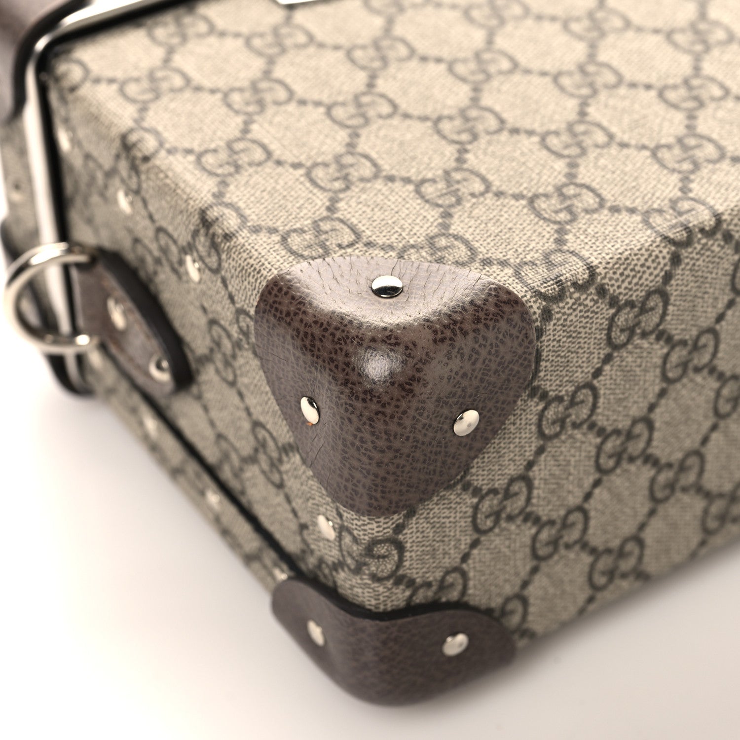 Gucci GG Supreme Monogram Globe-Trotter Beauty Case Brown 11 of 14