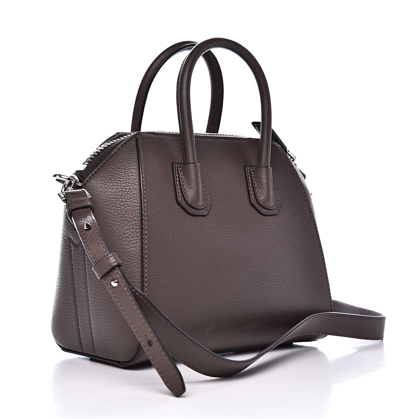 Sugar Goatskin Mini Antigona Heather Grey