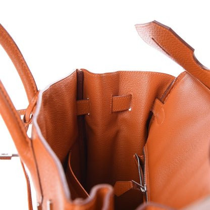 Hermes Taurillon Clemence HAC Birkin 32 Potiron 10 of 33