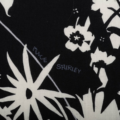 Hermes Cashmere Silk Tyger Tyger Shawl 140 Noir Blanc Gris 4 of 6