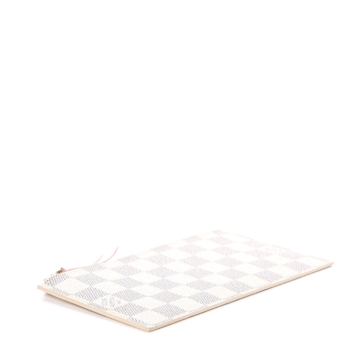Louis Vuitton Damier Azur Felicie Chain Wallet Zippered Insert Rose Ballerine 4 of 6