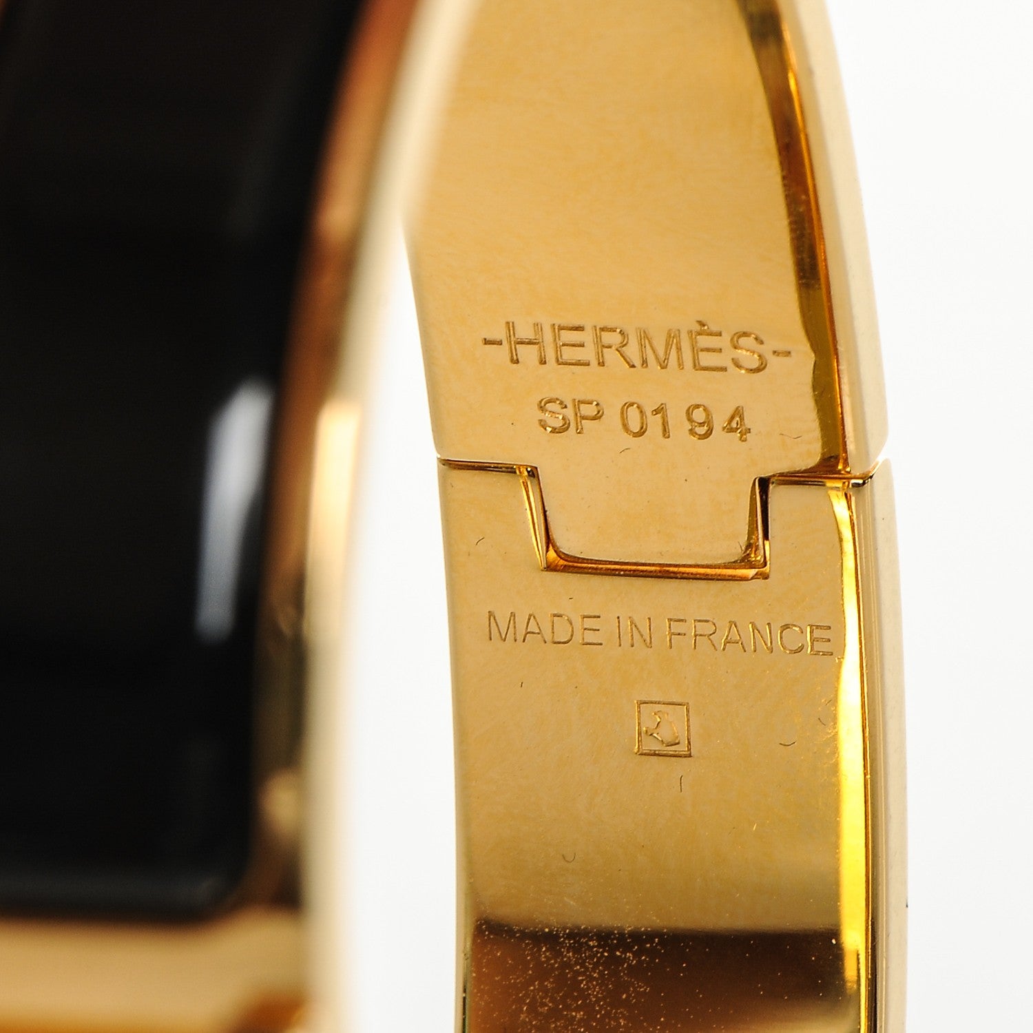 Hermes Enamel Narrow Clic Clac H Bracelet PM Black 4 of 5