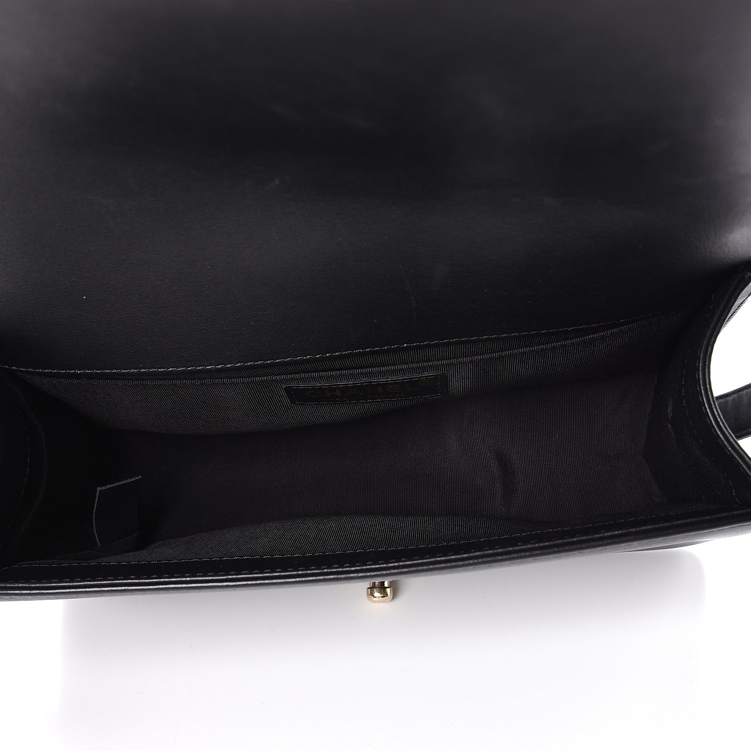 Chanel Lambskin Cotton Woven Medium Boy Flap Black 5 of 12