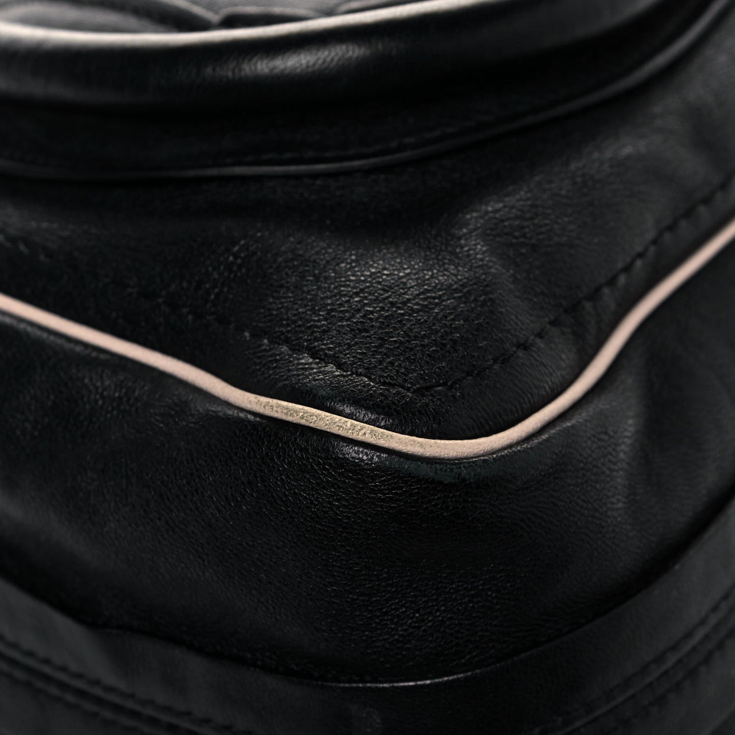 Calfskin Large Military Paraty Black